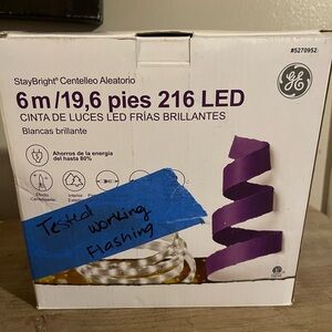 GE‎ led tape light bright white flashing